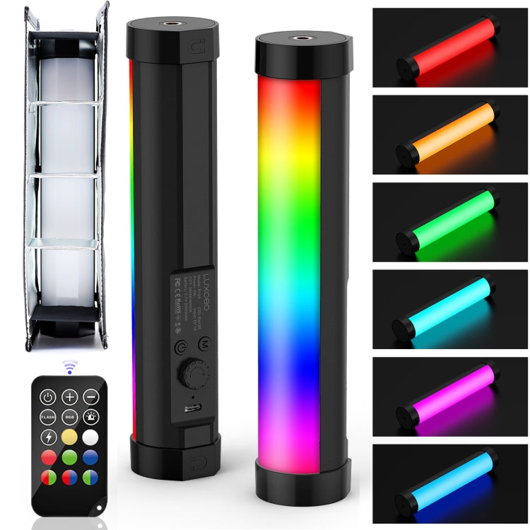 LUXCeO P100 RGB Photo Video Light Stick Handheld Fill Light with Remote Control & Grid Softbox -  by LUXCeO | Online Shopping UK | buy2fix