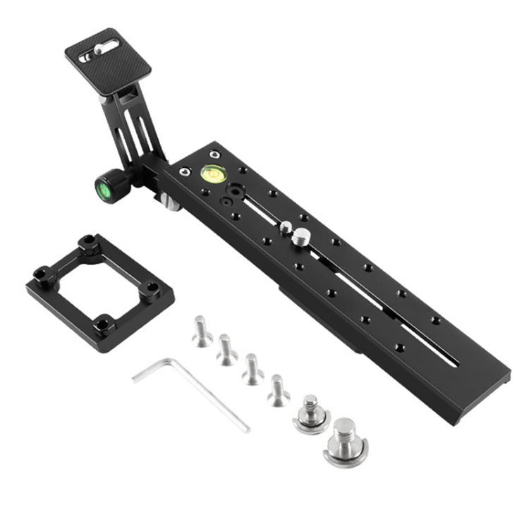 BEXIN VR-220 220mm Length Aluminum Alloy Extended Quick Release Plate for Manfrotto / Sachtler (Black) - Quick Release Plate by BEXIN | Online Shopping UK | buy2fix