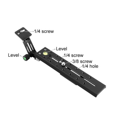 BEXIN VR-220 220mm Length Aluminum Alloy Extended Quick Release Plate for Manfrotto / Sachtler (Black) - Quick Release Plate by BEXIN | Online Shopping UK | buy2fix