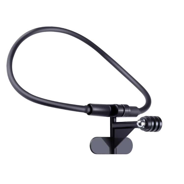 Hands Free Lazy Wearable Neck Phone Camera Holder, Extended Version(Black) - DJI & GoPro Accessories by buy2fix | Online Shopping UK | buy2fix