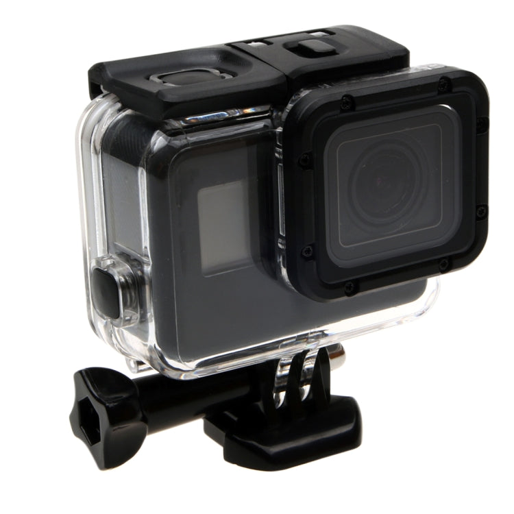 For GoPro  NEW HERO /HERO6   /5  30m Waterproof Housing Protective Case + Hollow Back Cover with Buckle Basic Mount & Screw, No Need to Disassemble Lens(GP413) - DJI & GoPro Accessories by buy2fix | Online Shopping UK | buy2fix