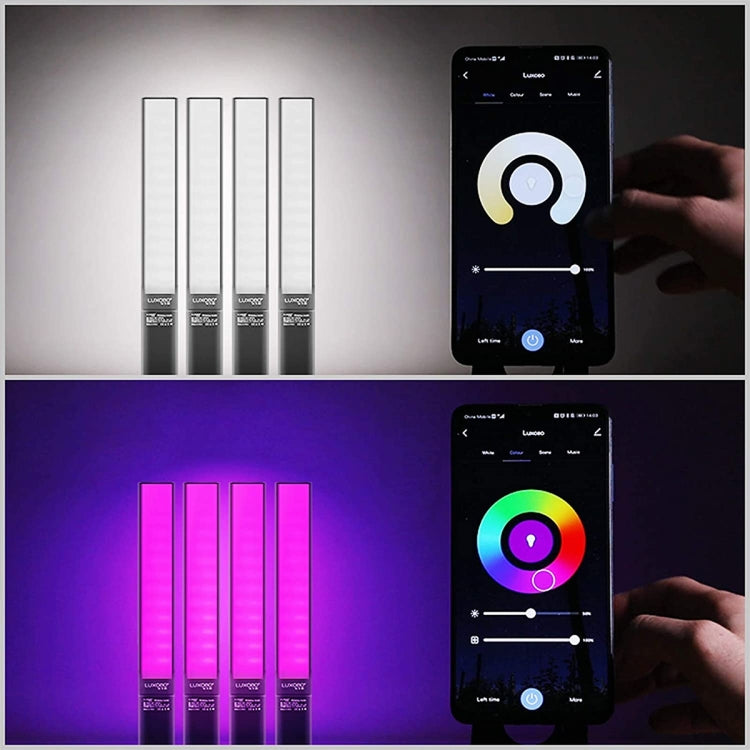 LUXCeO P6 RGB Colorful Photo LED Stick Video Light Handheld APP Control Full Color LED Fill Light (Black) - Camera Accessories by LUXCeO | Online Shopping UK | buy2fix