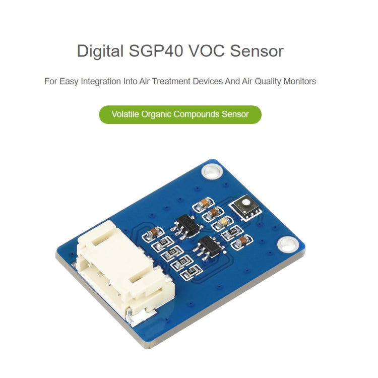 Waveshare SGP40 VOC Volatile Organic Compounds Gas Sensor, I2C Bus - Modules Expansions Accessories by WAVESHARE | Online Shopping UK | buy2fix