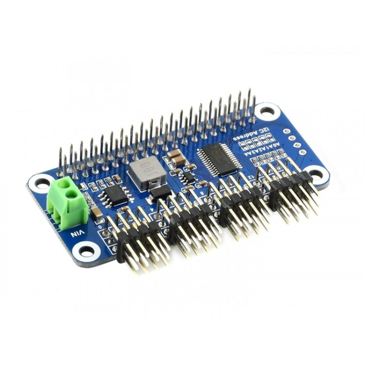 Waveshare 16-Channel 12-bit I2C Servo Driver HAT B for Raspberry Pi - Sockets Adapters Accessories by WAVESHARE | Online Shopping UK | buy2fix