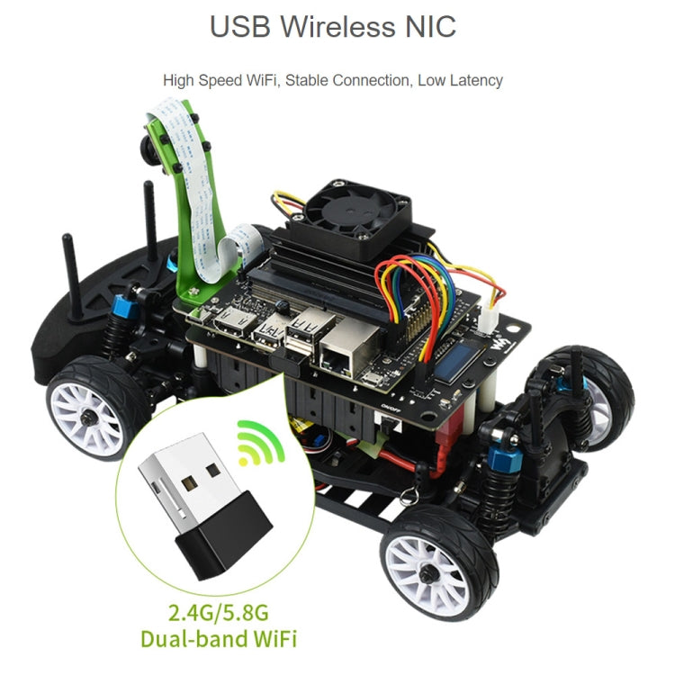 Waveshare JetRacer Pro 2GB AI Kit, High Speed AI Racing Robot Powered by Jetson Nano 2GB, Pro Version, EU Plug - Consumer Electronics by WAVESHARE | Online Shopping UK | buy2fix