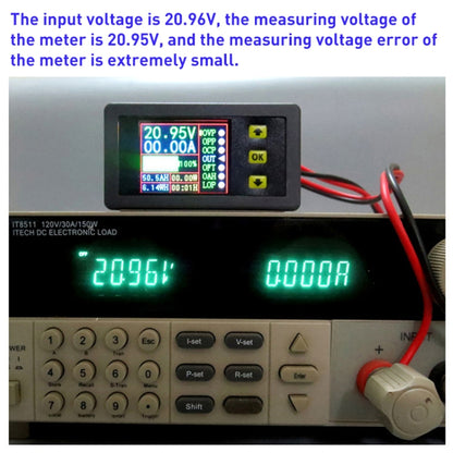 90V 20A Color Dual-Display Voltage Current Meter Charge Discharge Measurement Counter with Relay - Consumer Electronics by buy2fix | Online Shopping UK | buy2fix