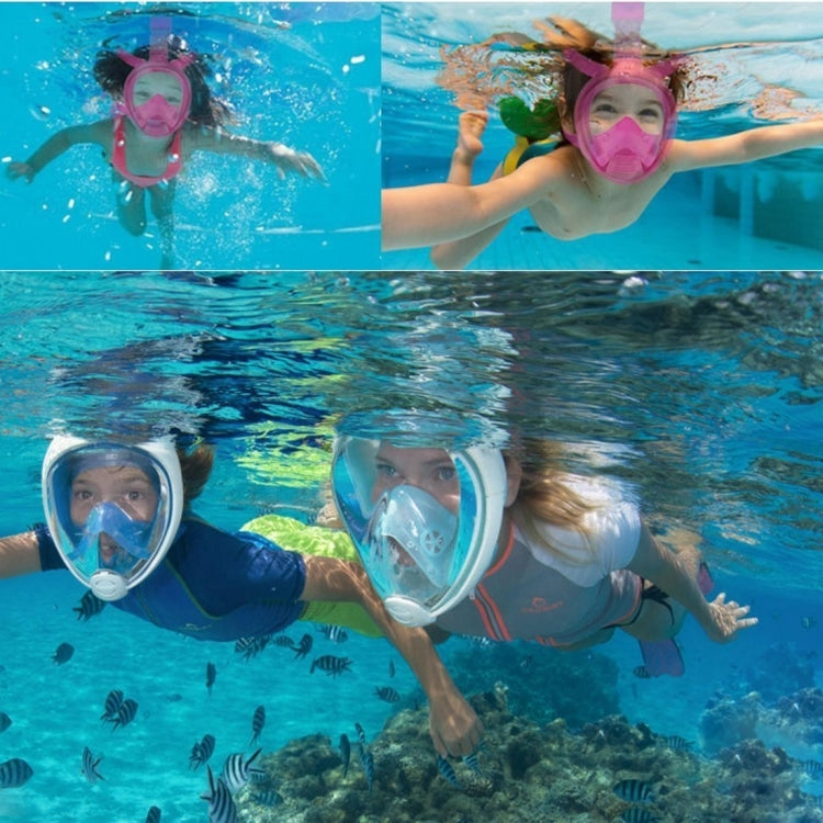 Kids Diving Equipment Full Face Design Snorkel Mask for GoPro, Insta360, DJI and Other Action Cameras(Pink) - Diving Mask by NEOPine | Online Shopping UK | buy2fix