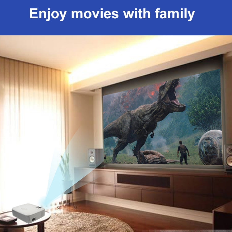 D40S 1600 Lumens Portable Home Theater LED HD Digital Projector (Silver) - LED Projector by buy2fix | Online Shopping UK | buy2fix