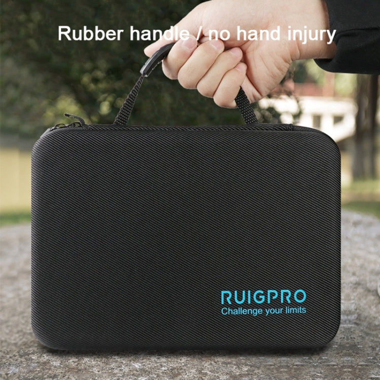 RUIGPRO Shockproof Waterproof Portable Case Box for DJI Osmo Action, Size: 33.5cm x 22.7cm x 6.3cm(Black) - DJI & GoPro Accessories by RUIGPRO | Online Shopping UK | buy2fix