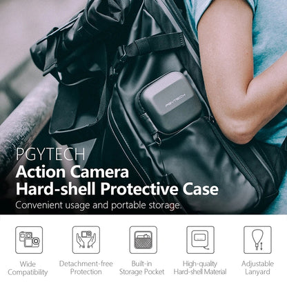 PGYTECH P-GM-127 Hard Shell Protective Case for DJI Osmo Action(Black) - DJI & GoPro Accessories by PGYTECH | Online Shopping UK | buy2fix