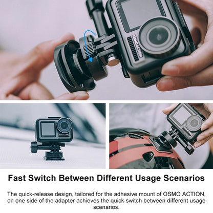 PGYTECH P-11B-023 Tripod Adapter for DJI Osmo Action(Black) - DJI & GoPro Accessories by PGYTECH | Online Shopping UK | buy2fix