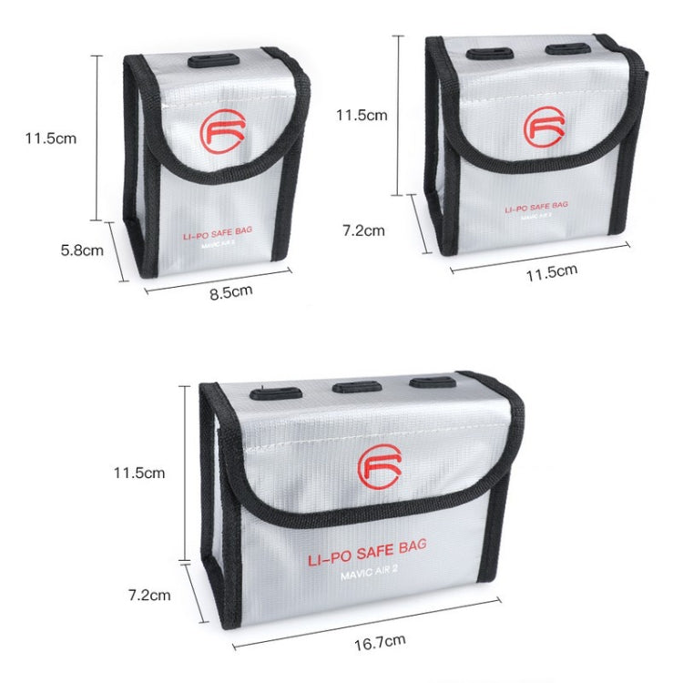 RCSTQ for DJI FPV Combo Battery Li-Po Safe Explosion-proof Storage Bag(Silver) - Case & Bags by RCSTQ | Online Shopping UK | buy2fix