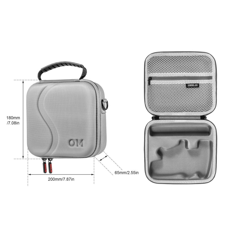 For DJI Osmo Mobile 4 / OM4 / OM4 SE STARTRC Portable Shockproof Waterproof PU Case Bag(Grey) -  by STARTRC | Online Shopping UK | buy2fix