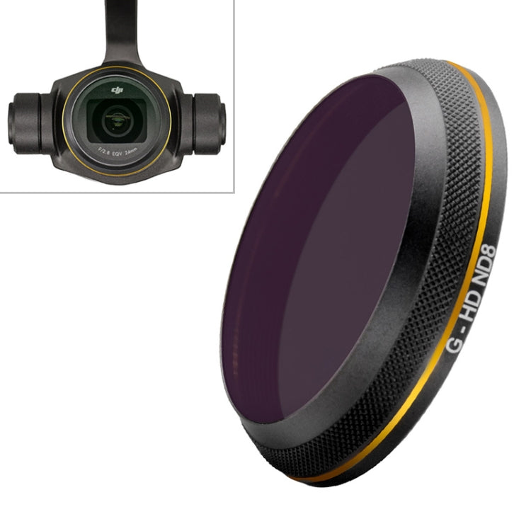 PGYTECH X4S-HD ND8 Gold-edge Lens Filter for DJI Inspire 2 / X4S Gimbal Camera Drone Accessories - Lens Hood by PGYTECH | Online Shopping UK | buy2fix