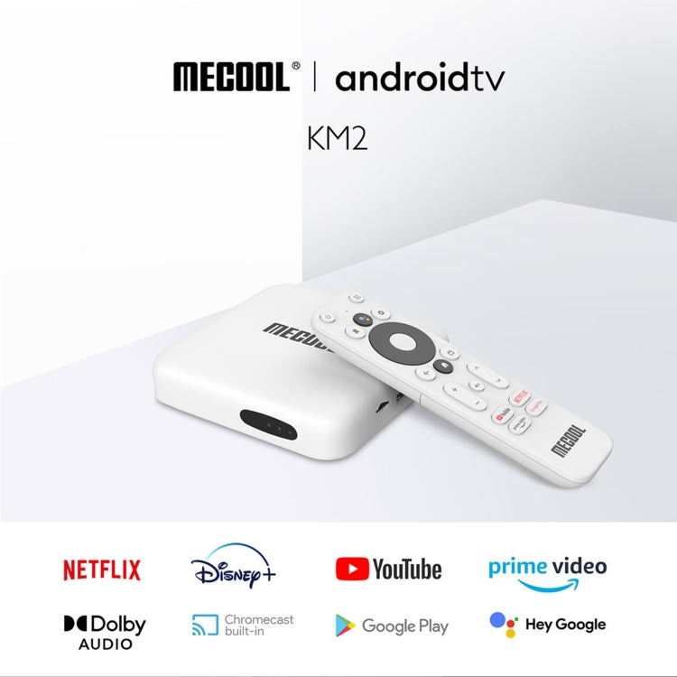 MECOOL KM2 4K Smart TV BOX Android 10.0 Media Player wtih Remote Control, Amlogic S905X2 Quad Core ARM Cortex A55, RAM: 2GB, ROM: 8GB, Support Bluetooth, HDMI, TF Card, EU Plug - Consumer Electronics by Beelink | Online Shopping UK | buy2fix