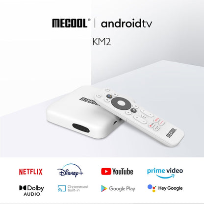MECOOL KM2 4K Smart TV BOX Android 10.0 Media Player wtih Remote Control, Amlogic S905X2 Quad Core ARM Cortex A55, RAM: 2GB, ROM: 8GB, Support Bluetooth, HDMI, TF Card, UK Plug - Consumer Electronics by Beelink | Online Shopping UK | buy2fix