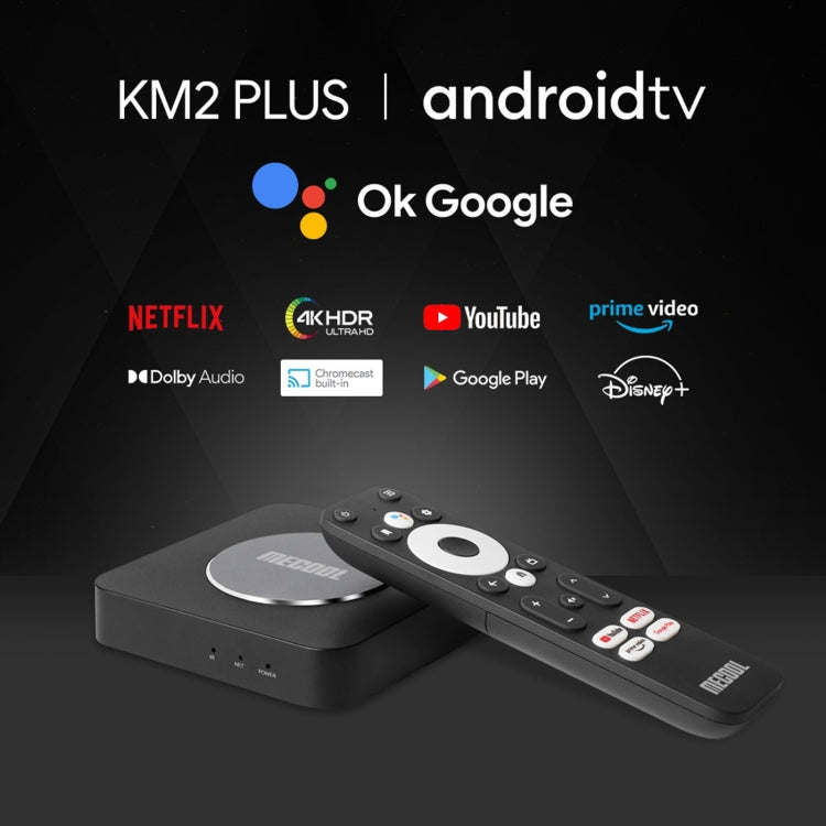 MECOOL KM2 Plus 4K Smart TV BOX Android 11.0 Media Player with Remote Control, Amlogic S905X2 Quad Core, RAM: 2GB, ROM: 16GB, US Plug - Amlogic S905 by MECOOL | Online Shopping UK | buy2fix