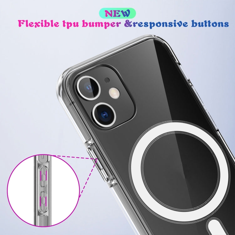 For iPhone XS Max Magsafe Case Simple Magnetic Ring All-inclusive Clear Crystal Acrylic PC +TPU Shockproof Case(Transparent) - More iPhone Cases by buy2fix | Online Shopping UK | buy2fix