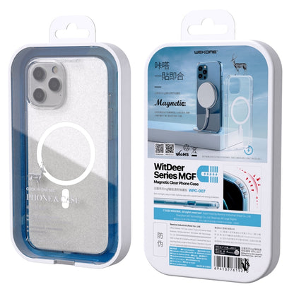 For iPhone 12 Pro Max WK WPC-007 iDeal Series Magsafe Case Magnetic Ring All-inclusive Clear TPU Transparent Shockproof Case - iPhone 12 Pro Max Cases by WK | Online Shopping UK | buy2fix