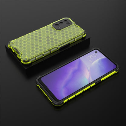 For Oppo Reno5 5G Shockproof Honeycomb PC + TPU Case(Green) - OPPO & vivo Accessories by buy2fix | Online Shopping UK | buy2fix