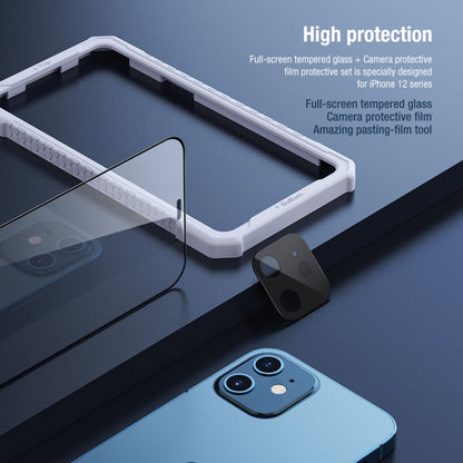 For iPhone 12 mini NILLKIN 2 in 1 HD Full Screen Tempered Glass Film Camera Protector Set - iPhone 12 mini Tempered Glass by NILLKIN | Online Shopping UK | buy2fix