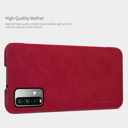 For Xiaomi Redmi Note 9 4G / 9 Power NILLKIN QIN Series Crazy Horse Texture Horizontal Flip Leather Case with Card Slot(Red) - Xiaomi Cases by NILLKIN | Online Shopping UK | buy2fix