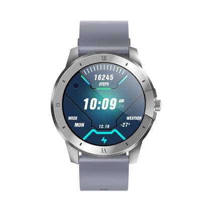 MX12 1.3 inch IPS Color Screen IP68 Waterproof Smart Watch, Support Bluetooth Call / Sleep Monitoring / Heart Rate Monitoring, Style:Silicone Strap(Silver) - Smart Wear by buy2fix | Online Shopping UK | buy2fix