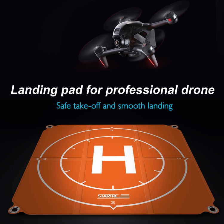 STARTRC 1109143 50cm Portable Drone Universal Foldable Square Parking Apron Landing Pad for DJI FPV / mini 2 / Mavic Air 2 / Air 2S(Orange+Blue) - DJI & GoPro Accessories by STARTRC | Online Shopping UK | buy2fix