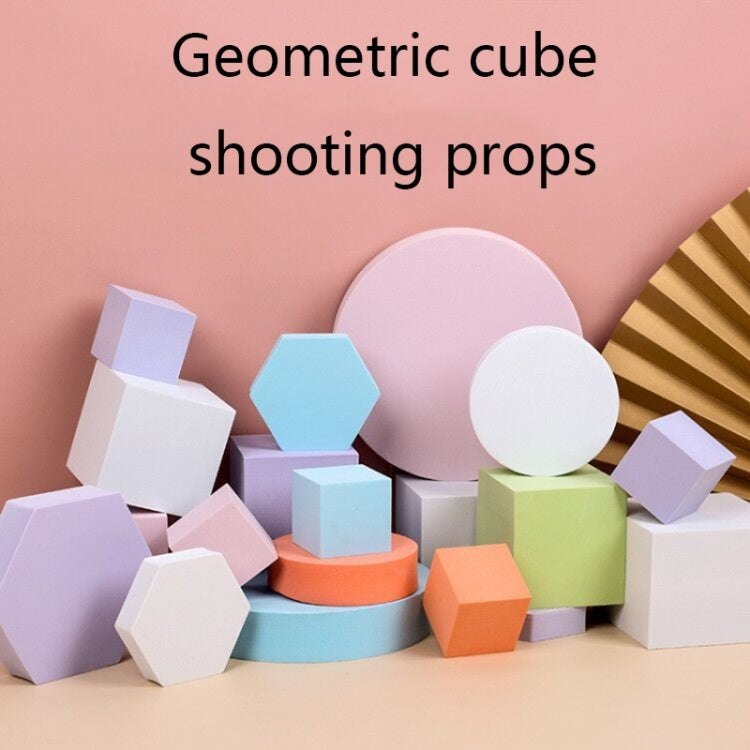 8 in 1 Different Sizes Geometric Cube Solid Color Photography Photo Background Table Shooting Foam Props (Grey) - Camera Accessories by buy2fix | Online Shopping UK | buy2fix