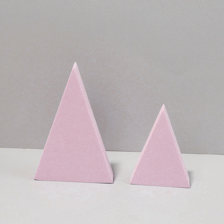 2 x Triangles Combo Kits Geometric Cube Solid Color Photography Photo Background Table Shooting Foam Props (Pink) - Camera Accessories by buy2fix | Online Shopping UK | buy2fix