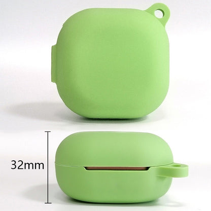 For Samsung Galaxy Buds Live / Pro Bluetooth Earphone Silicone Protective Case with Hook(Grass Green) - Samsung Earphone Case by buy2fix | Online Shopping UK | buy2fix