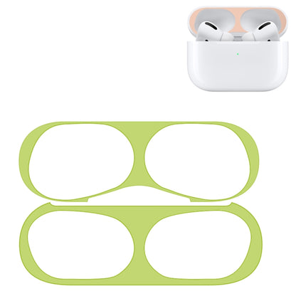 For Apple AirPods Pro Wireless Earphone Protective Case Metal Protective Sticker(Green) - Protective Sticker by buy2fix | Online Shopping UK | buy2fix