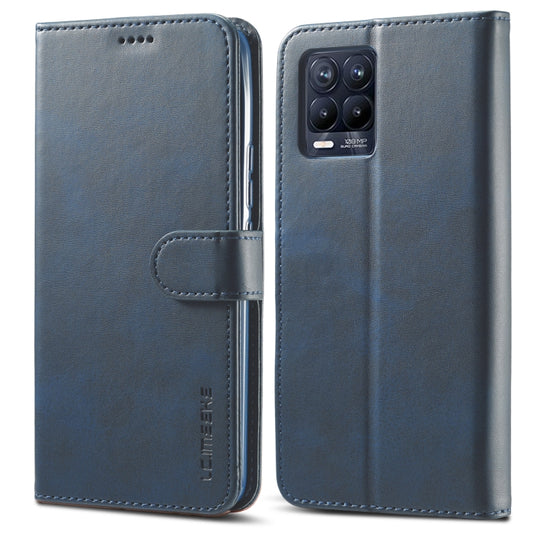 For OPPO Realme 8 / 8 Pro LC.IMEEKE Calf Texture Horizontal Flip Leather Case, with Holder & Card Slots & Wallet(Blue) - Realme Cases by LC.IMEEKE | Online Shopping UK | buy2fix