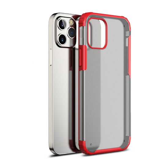 For iPhone 12 Pro Max Shockproof Ultra-thin Frosted TPU + PC Protective Case(Red) - iPhone 12 Pro Max Cases by WK | Online Shopping UK | buy2fix