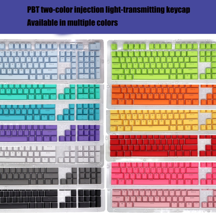 HXSJ P9 104 Keys PBT Color Mechanical Keyboard Keycaps(Red) - Other by HXSJ | Online Shopping UK | buy2fix