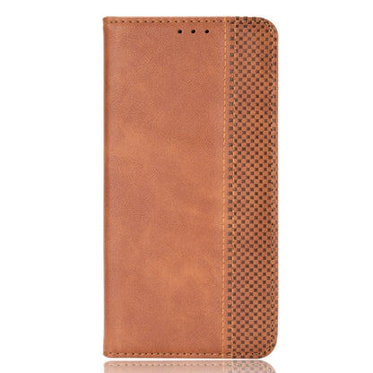 For Doogee X96 Pro Magnetic Buckle Retro Crazy Horse Texture Horizontal Flip Leather Case with Holder & Card Slots & Photo Frame(Brown) - More Brand by buy2fix | Online Shopping UK | buy2fix