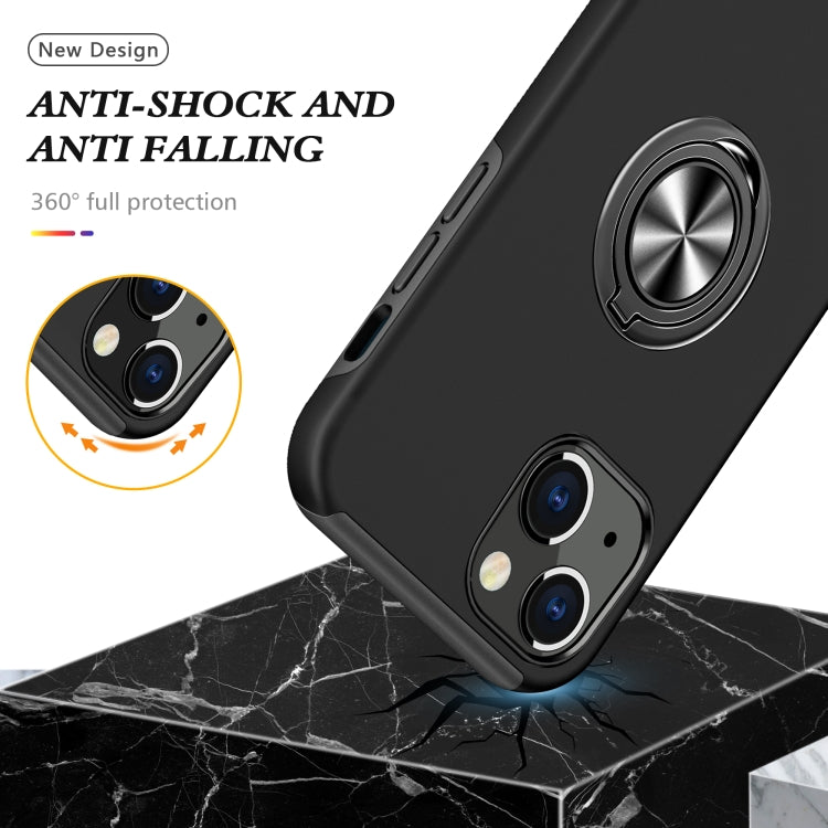 For iPhone 13 Pro Max Magnetic Ring Kickstand Shockproof Phone Case (Black) - iPhone 13 Pro Max Cases by buy2fix | Online Shopping UK | buy2fix