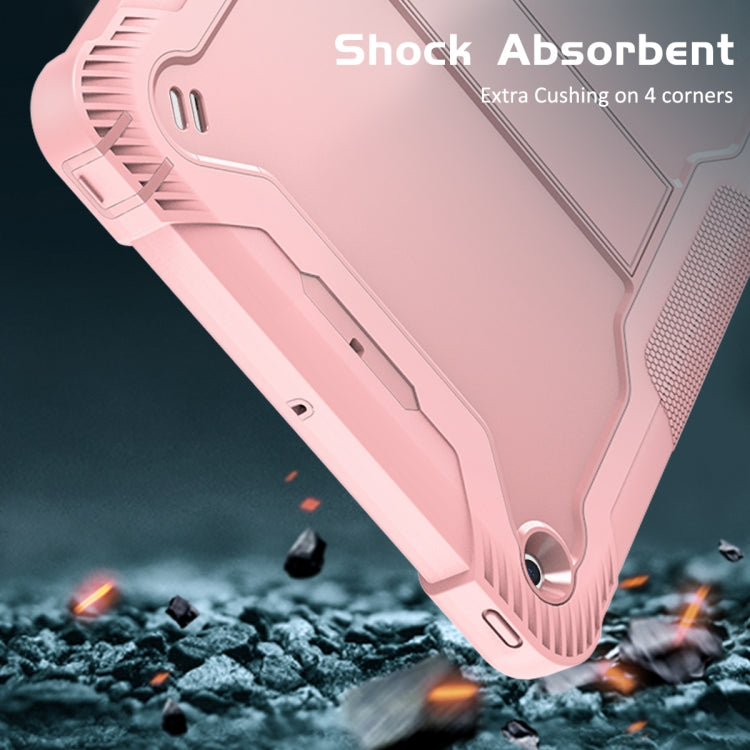 Silicone + PC Shockproof Protective Case with Holder For iPad 9.7 inch (2017/2018)(Rose Gold) - iPad 9.7 (2018) & (2017) Cases by buy2fix | Online Shopping UK | buy2fix