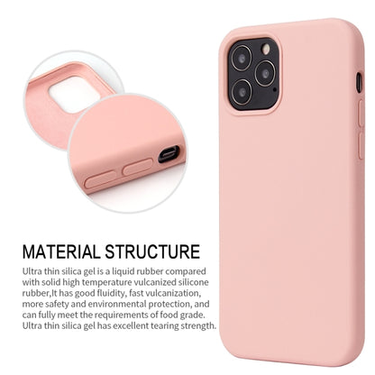 For iPhone 13 Pro Max Solid Color Liquid Silicone Shockproof Protective Case (Sand Pink) - iPhone 13 Pro Max Cases by buy2fix | Online Shopping UK | buy2fix