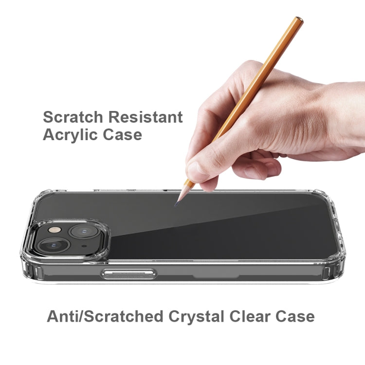 For iPhone 13 mini Shockproof Scratchproof TPU + Acrylic Protective Case (Transparent) - iPhone 13 mini Cases by buy2fix | Online Shopping UK | buy2fix