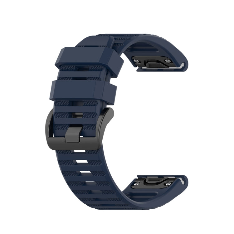 For Garmin Fenix 6 22mm Smart Watch Quick Release Silicon Watch Band(Midnight Blue) - Watch Bands by buy2fix | Online Shopping UK | buy2fix