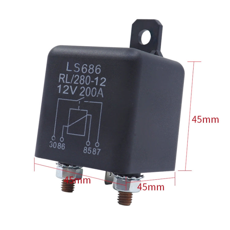 12V 1.8W Continuous Type 200A RV Modified Start Relay - In Car by buy2fix | Online Shopping UK | buy2fix
