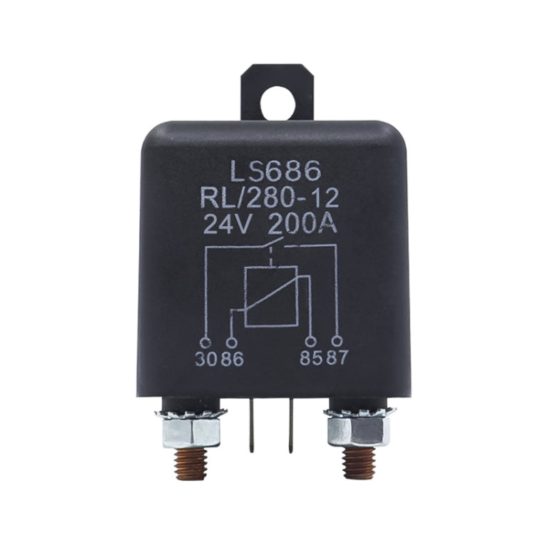 24V 1.8W Continuous Type 200A RV Modified Start Relay - In Car by buy2fix | Online Shopping UK | buy2fix