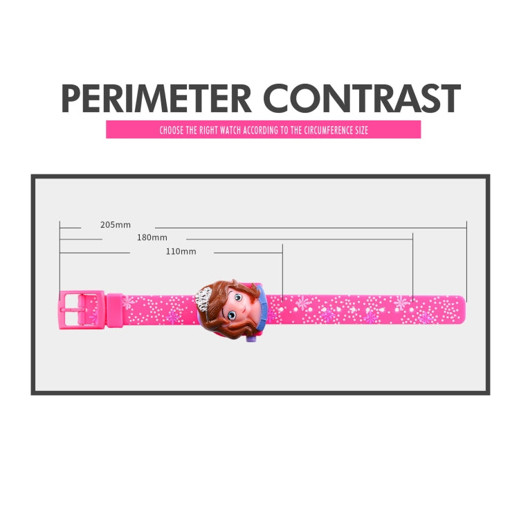 SKMEI 1752 Three-dimensional Cartoon Princess LED Digital Display Electronic Watch for Children(Rose Red) - LED Digital Watches by SKMEI | Online Shopping UK | buy2fix