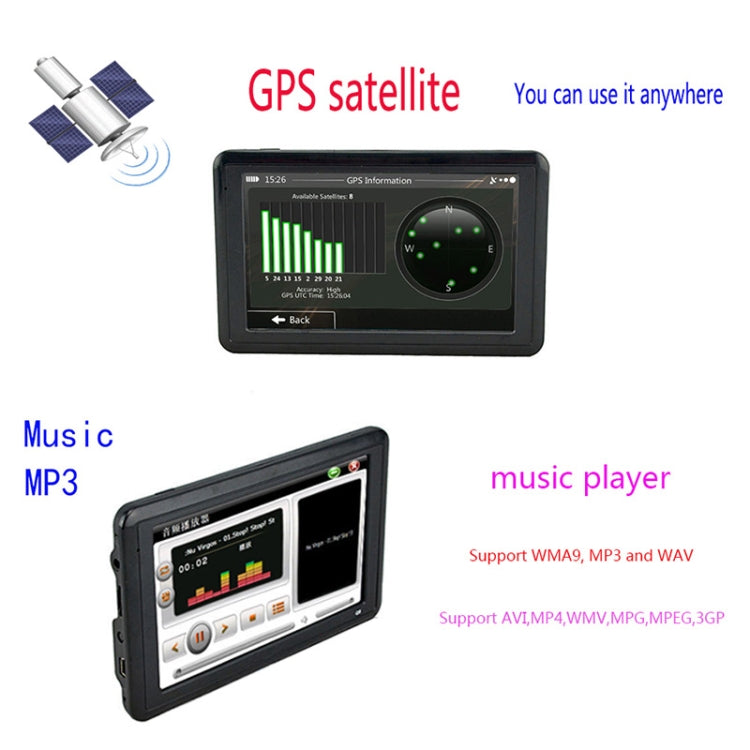 Q5 Car 5 inch HD TFT Touch Screen GPS Navigator Support TF Card / MP3 / FM Transmitter, Specification:Australia Map - In Car by buy2fix | Online Shopping UK | buy2fix