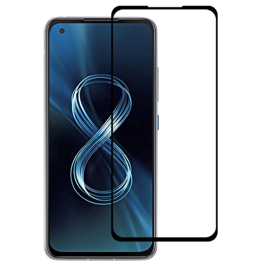 For Asus Zenfone 8 Full Glue Full Cover Screen Protector Tempered Glass Film - ASUS Tempered Glass by buy2fix | Online Shopping UK | buy2fix