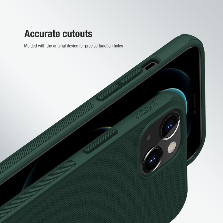 For iPhone 13 NILLKIN Super Frosted Shield Pro PC + TPU Protective Case(Dark Green) - iPhone 13 Cases by NILLKIN | Online Shopping UK | buy2fix