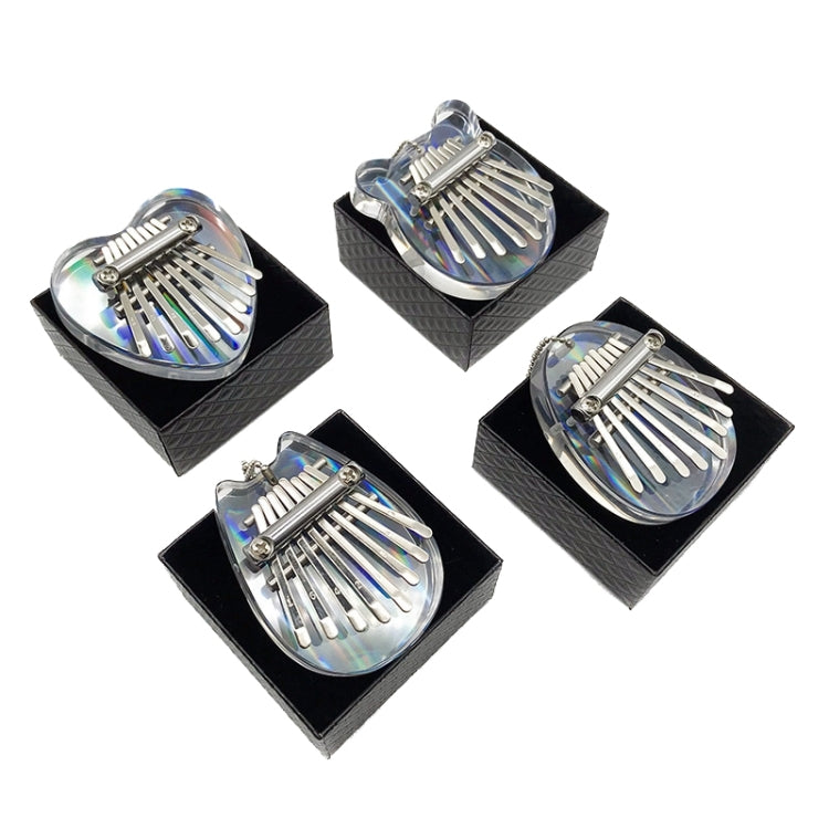 Mini Dazzle Acrylic 8 Tone Thumb Piano Kalimba Musical Instruments(Egg) - Keyboard Instruments by buy2fix | Online Shopping UK | buy2fix