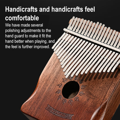 21 Tone Acacia Wood Thumb Piano Kalimba Musical Instruments(Coffee-Butterfly) - Keyboard Instruments by buy2fix | Online Shopping UK | buy2fix