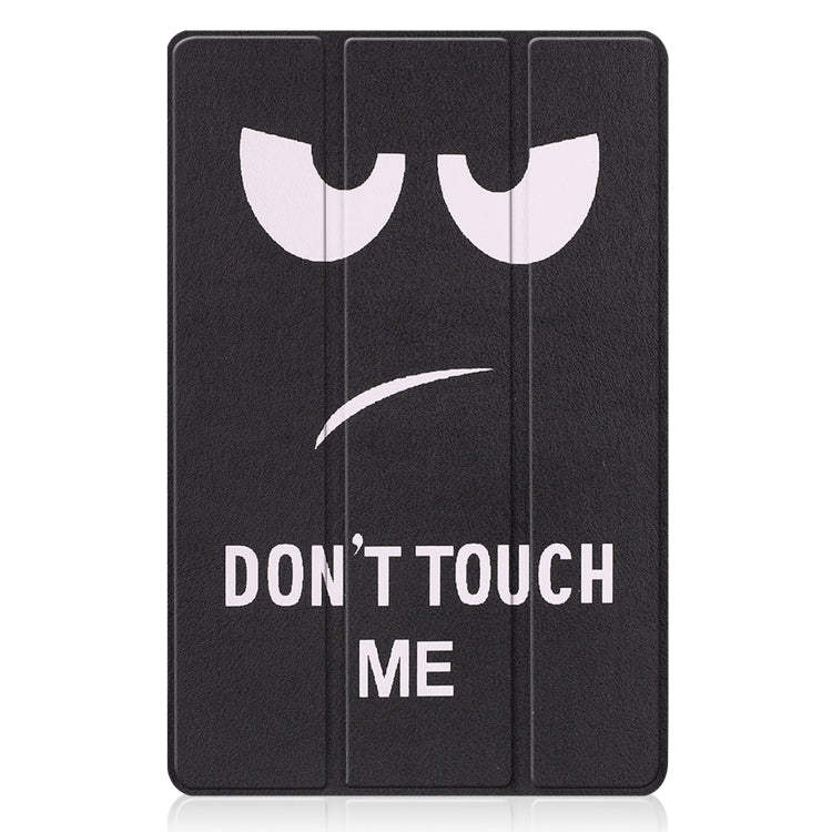 For Xiaomi Pad 5 Custer Painted PU Leather Case with Sleep / Wake-up Function & 3-Fold Holder(Big Eye Me) - Mobile Accessories by buy2fix | Online Shopping UK | buy2fix